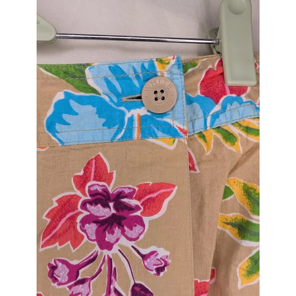Colorful Hibiscus Skort